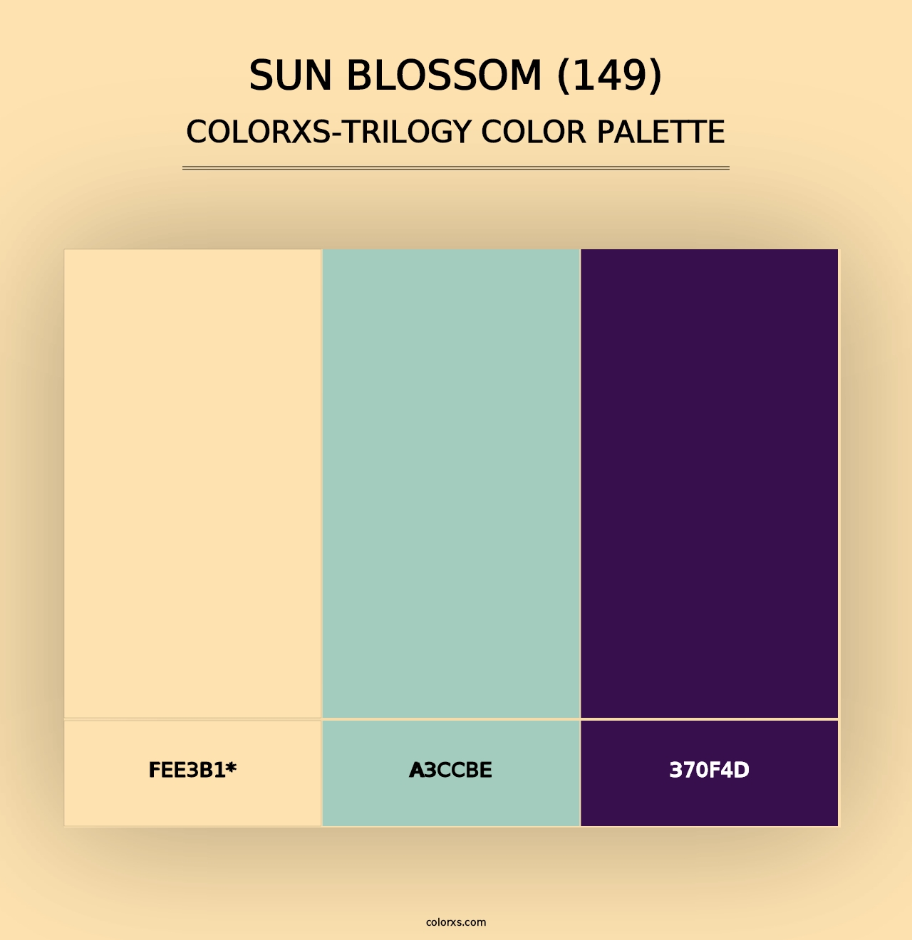 Sun Blossom (149) - Colorxs Trilogy Palette