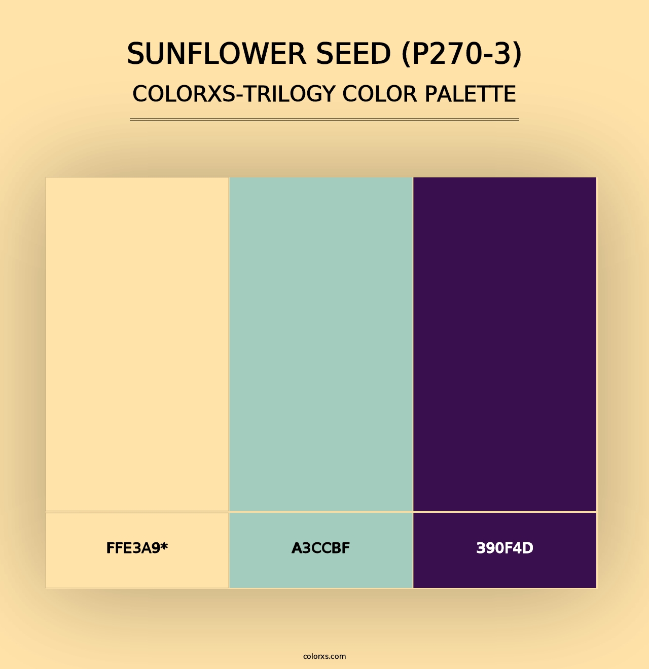 Sunflower Seed (P270-3) - Colorxs Trilogy Palette