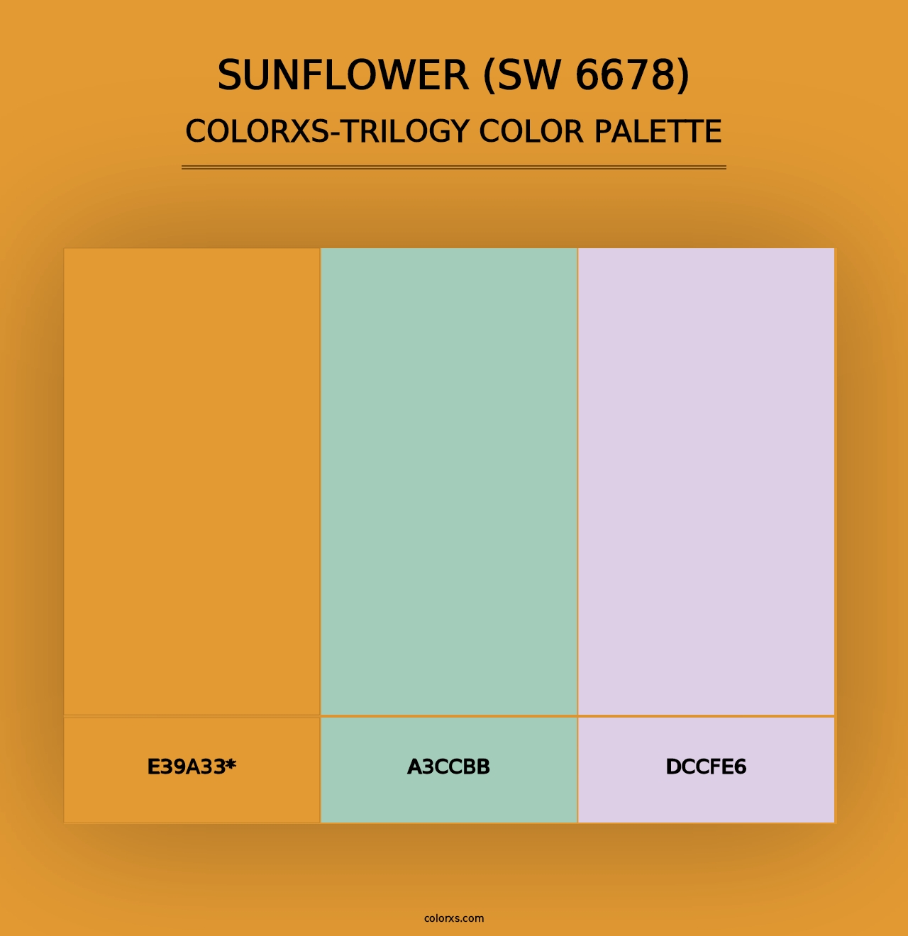 Sunflower (SW 6678) - Colorxs Trilogy Palette