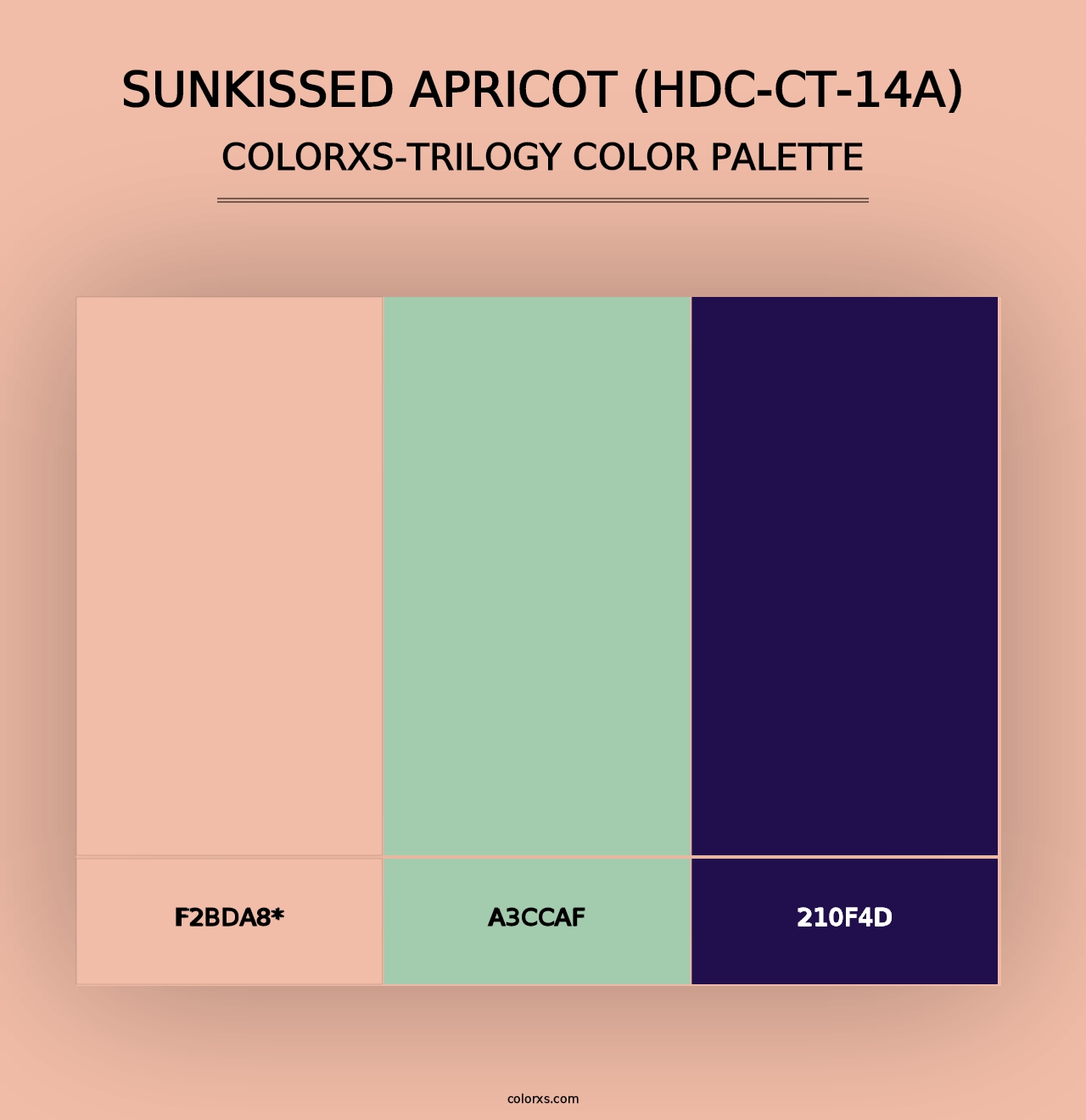 Sunkissed Apricot (HDC-CT-14A) - Colorxs Trilogy Palette