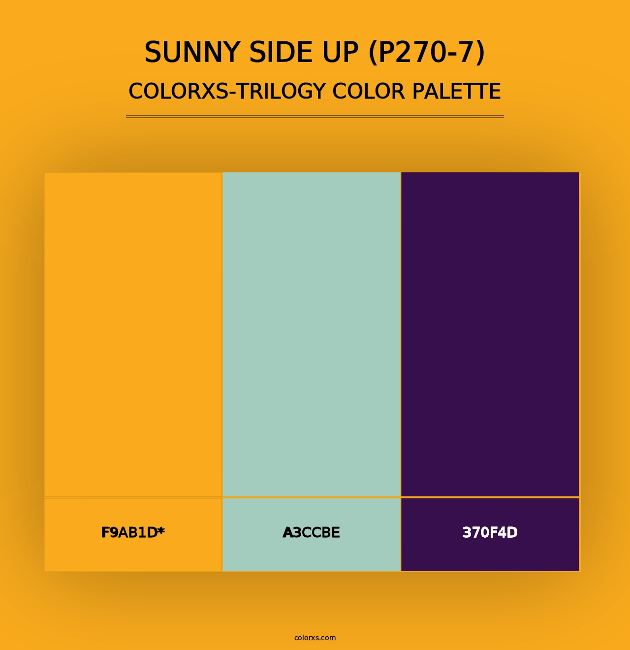 Sunny Side Up (P270-7) - Colorxs Trilogy Palette