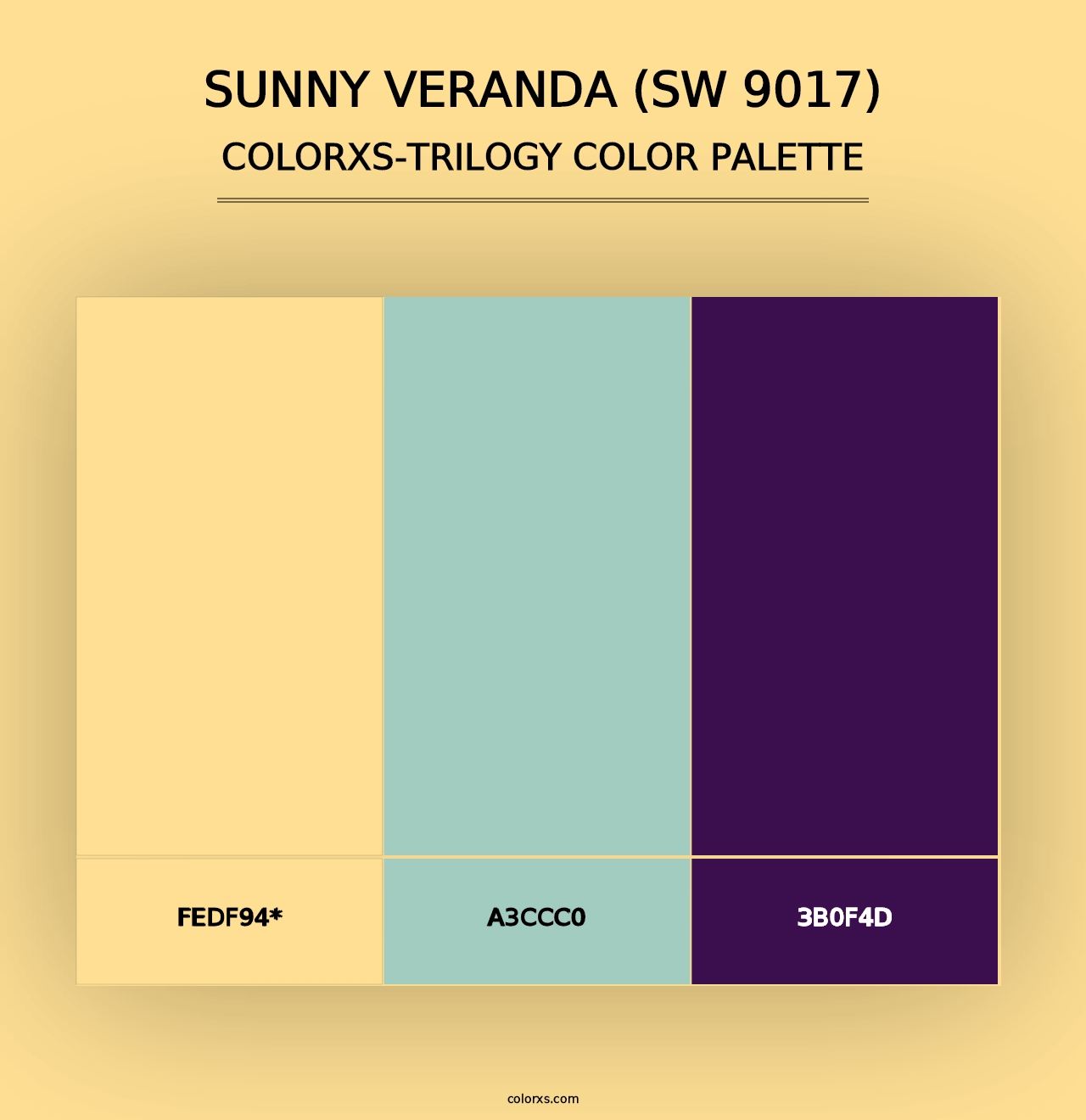 Sunny Veranda (SW 9017) - Colorxs Trilogy Palette