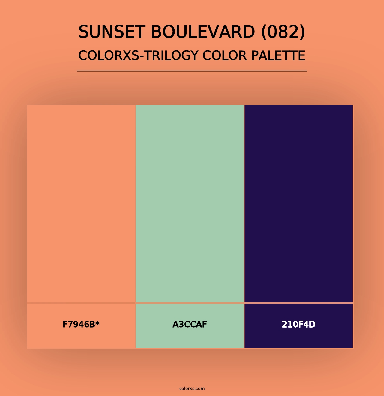 Sunset Boulevard (082) - Colorxs Trilogy Palette