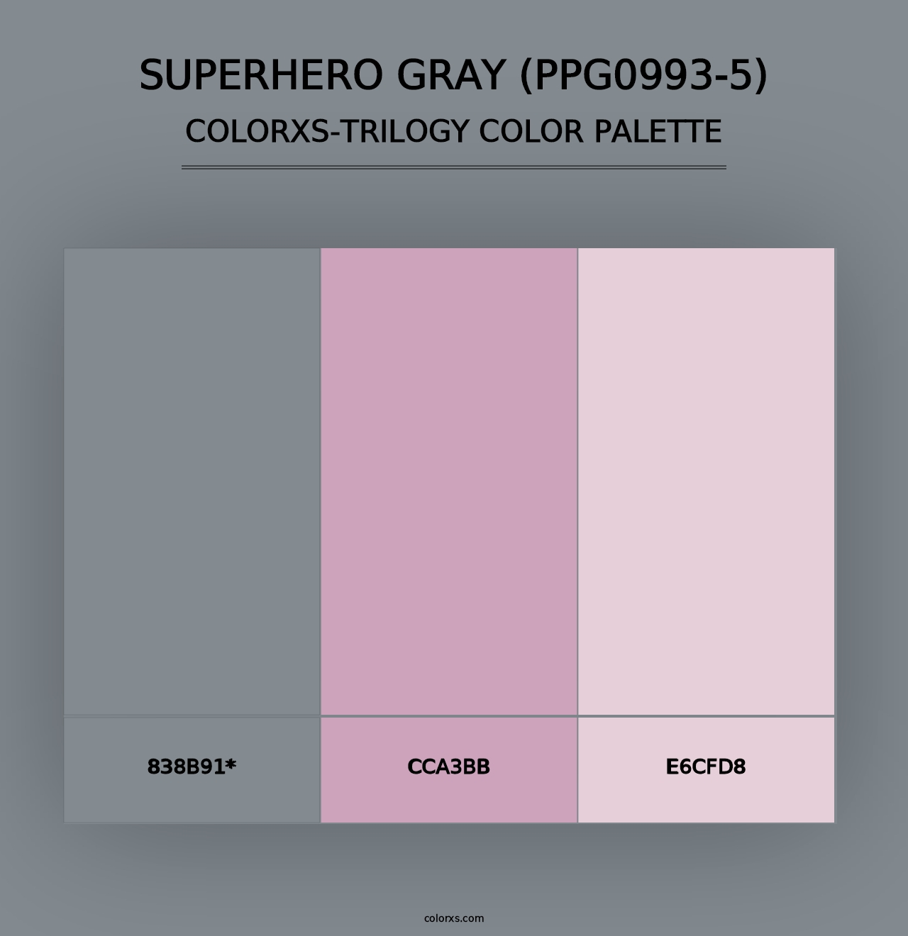 Superhero Gray (PPG0993-5) - Colorxs Trilogy Palette