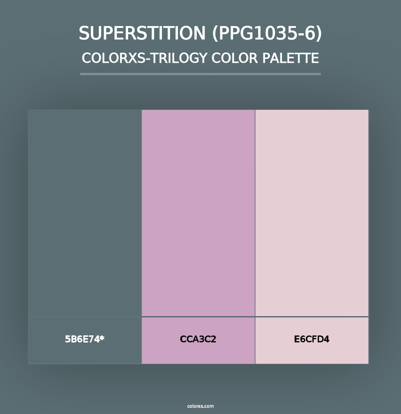 Superstition (PPG1035-6) - Colorxs Trilogy Palette