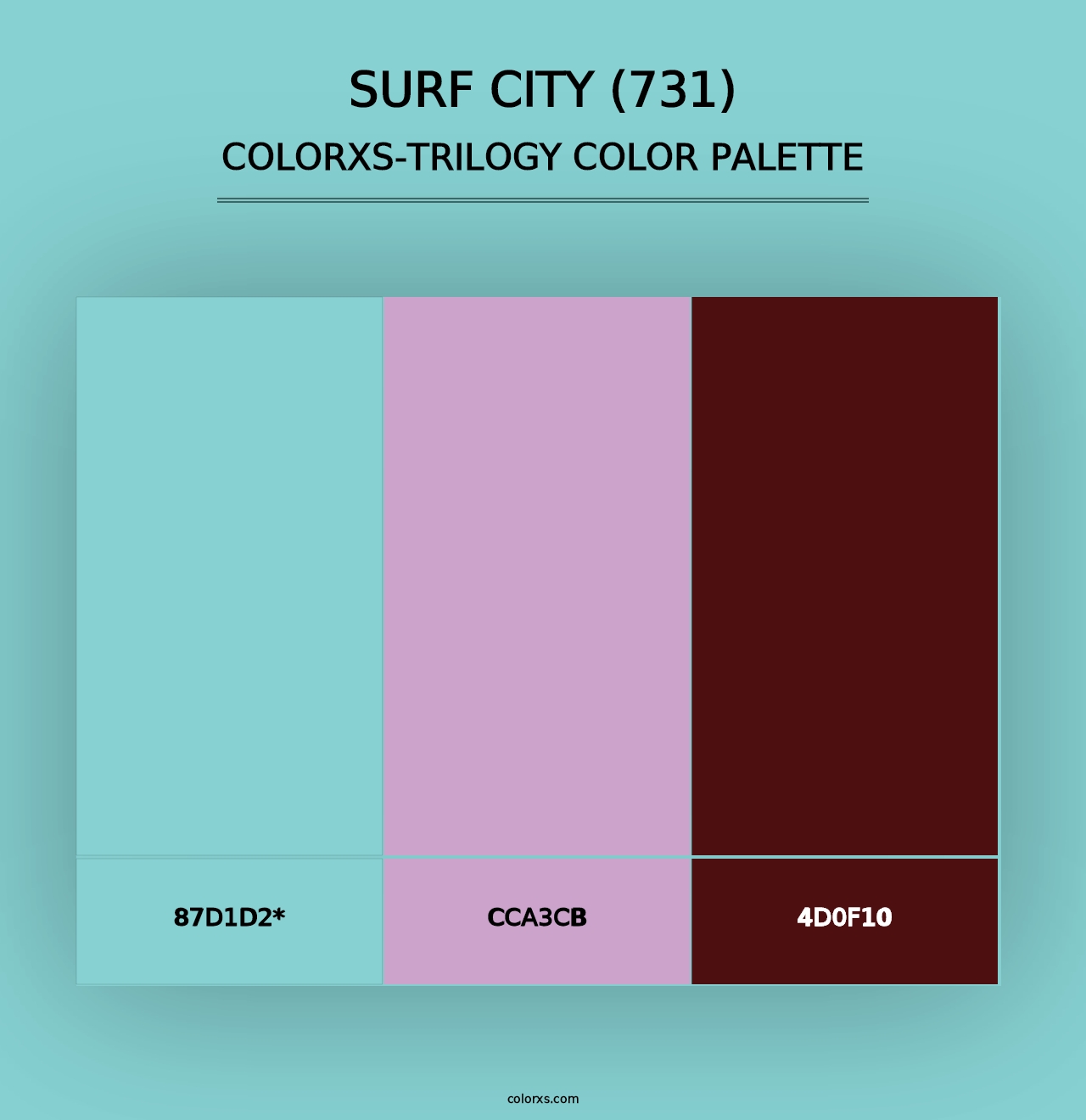 Surf City (731) - Colorxs Trilogy Palette