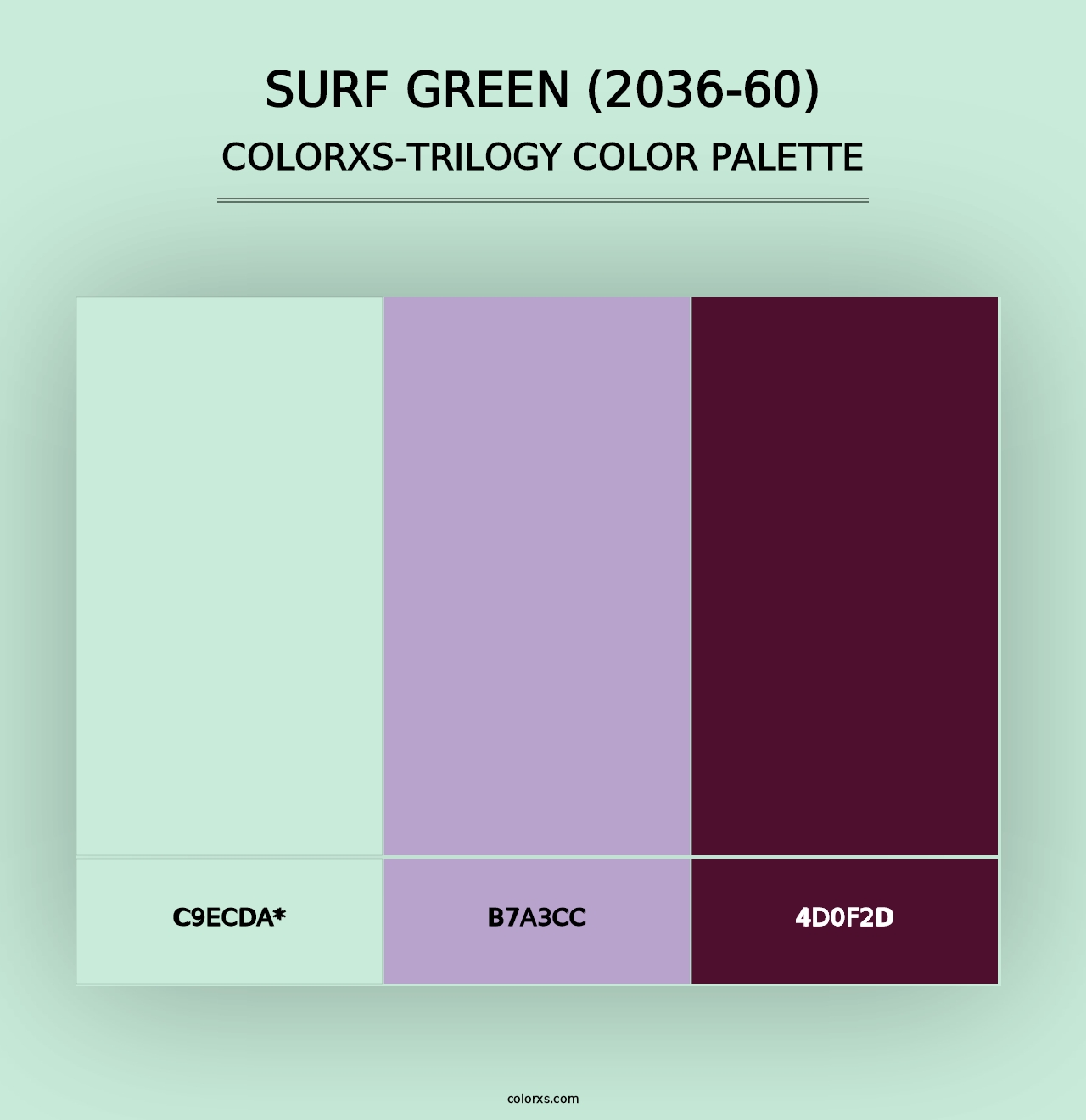 Surf Green (2036-60) - Colorxs Trilogy Palette