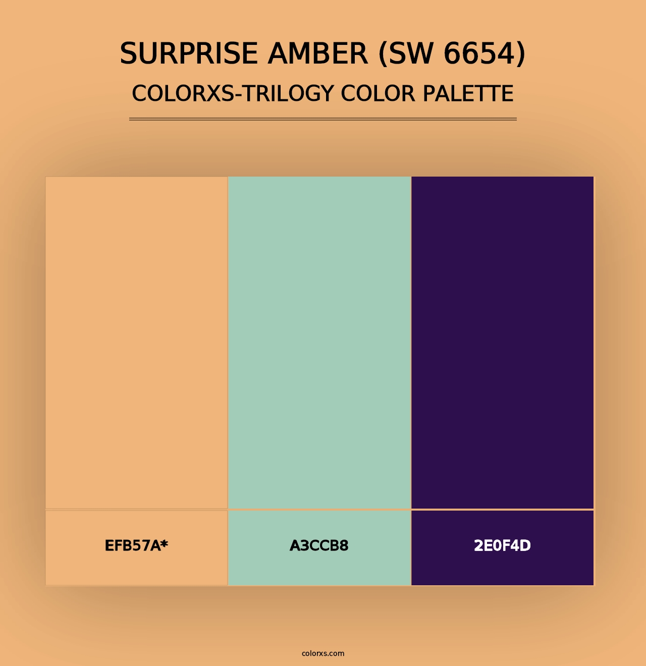 Surprise Amber (SW 6654) - Colorxs Trilogy Palette