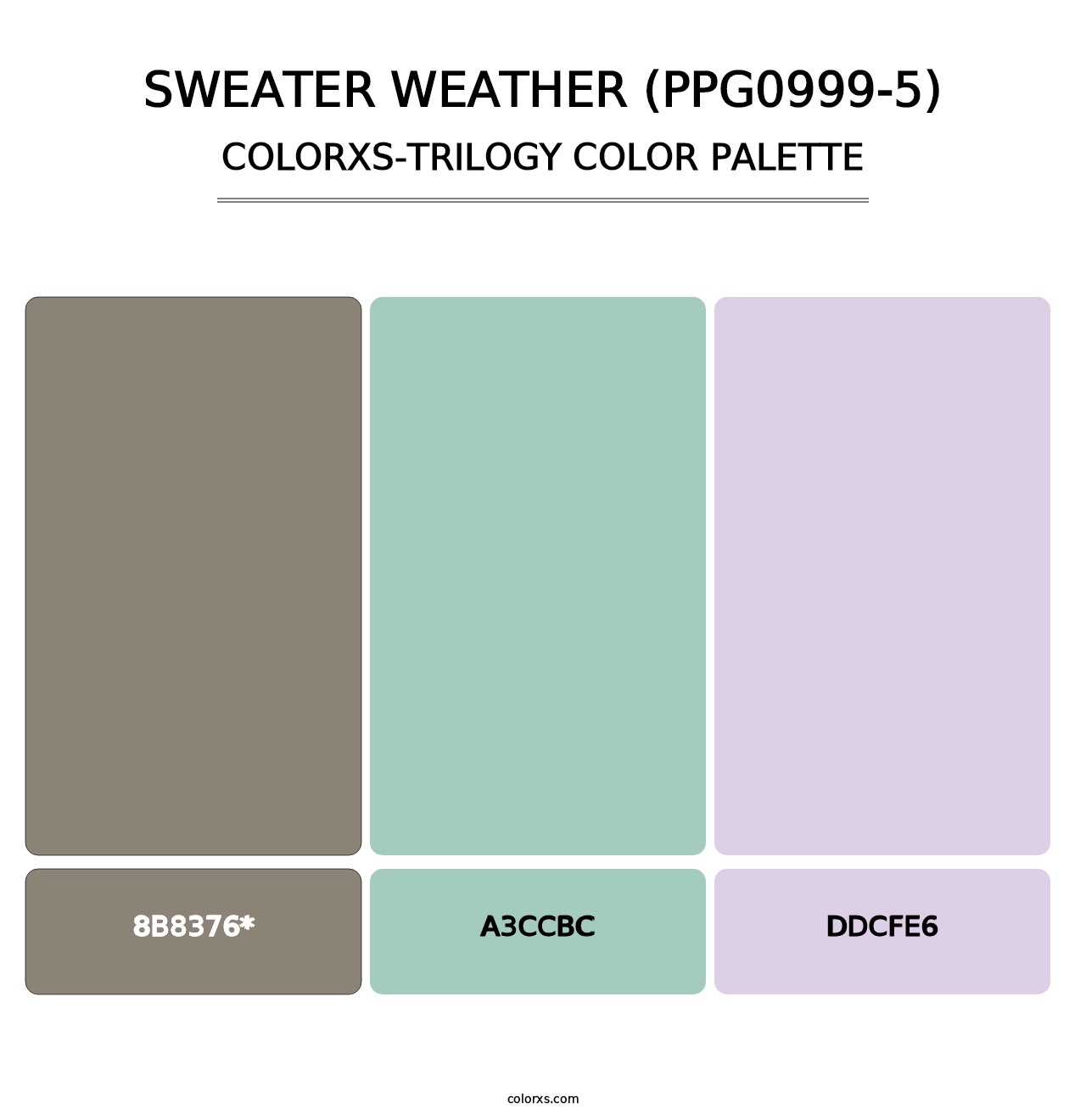 Sweater Weather (PPG0999-5) - Colorxs Trilogy Palette