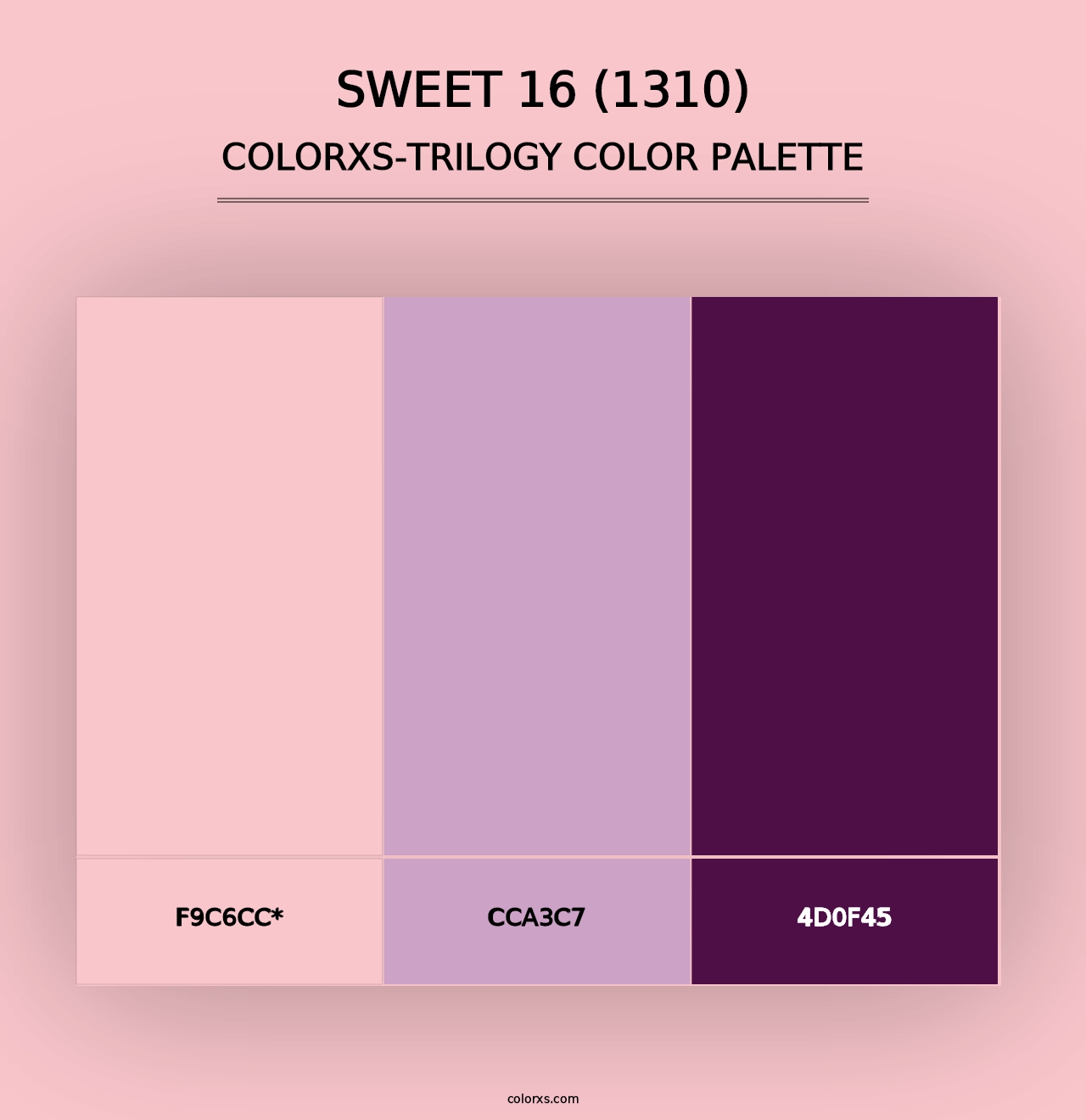 Sweet 16 (1310) - Colorxs Trilogy Palette