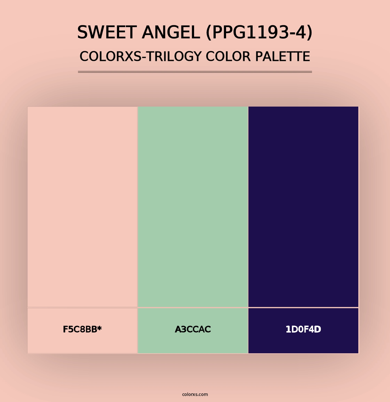 Sweet Angel (PPG1193-4) - Colorxs Trilogy Palette