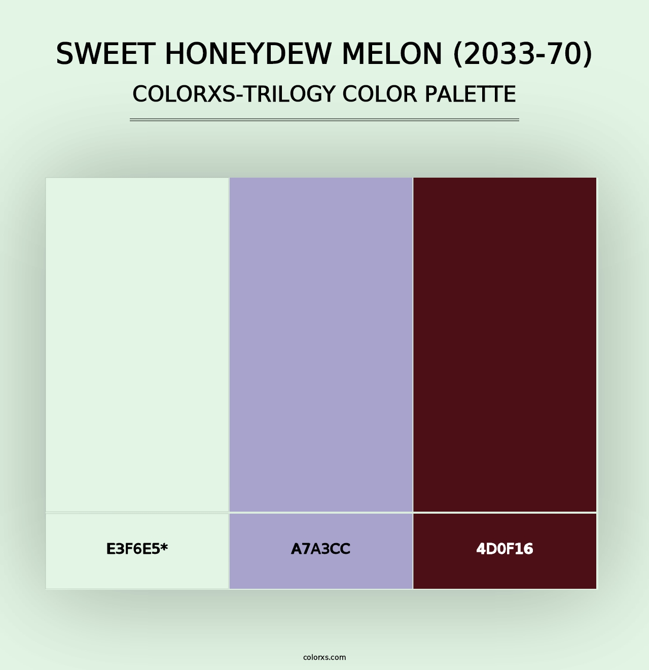 Sweet Honeydew Melon (2033-70) - Colorxs Trilogy Palette