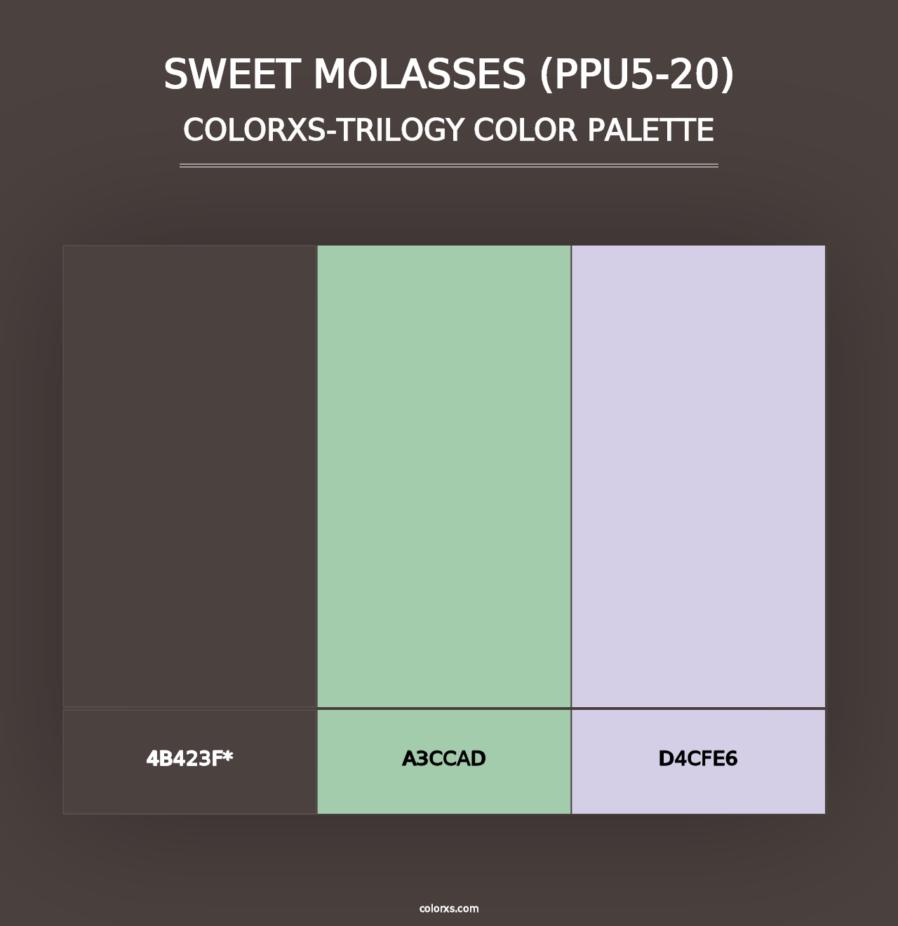 Sweet Molasses (PPU5-20) - Colorxs Trilogy Palette