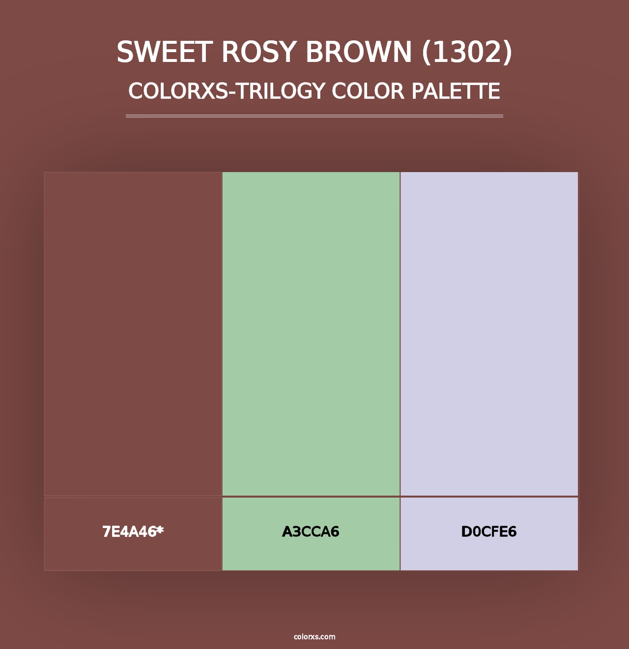 Sweet Rosy Brown (1302) - Colorxs Trilogy Palette