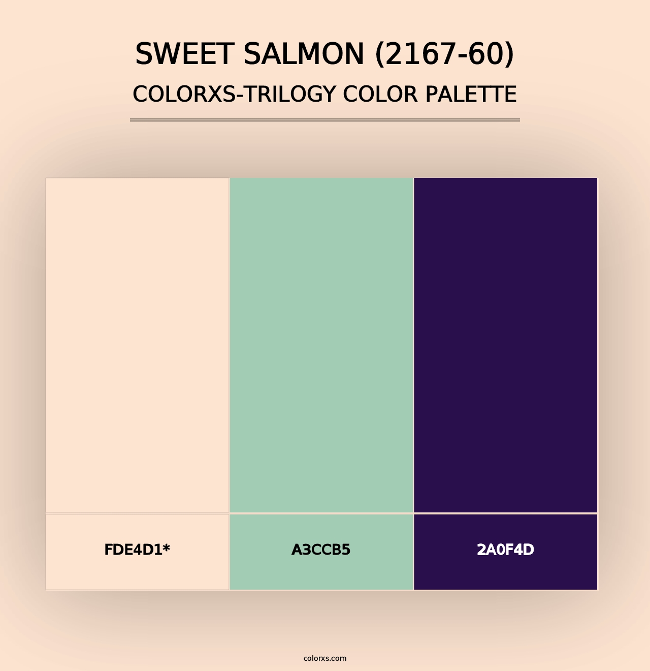 Sweet Salmon (2167-60) - Colorxs Trilogy Palette