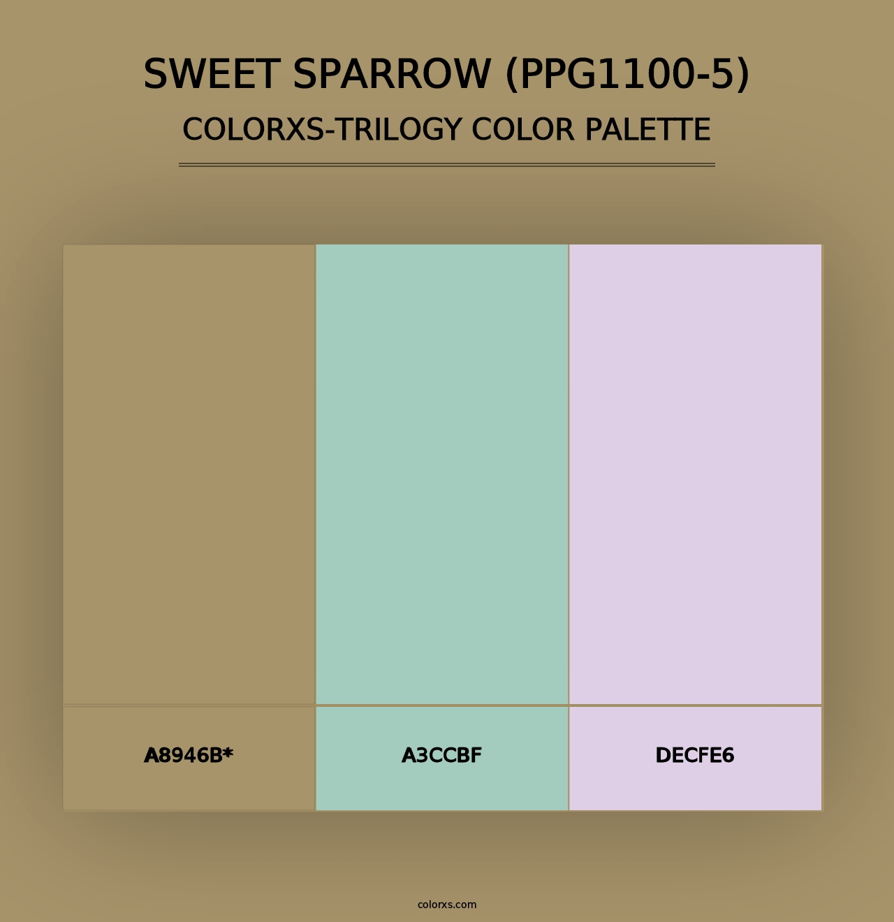 Sweet Sparrow (PPG1100-5) - Colorxs Trilogy Palette