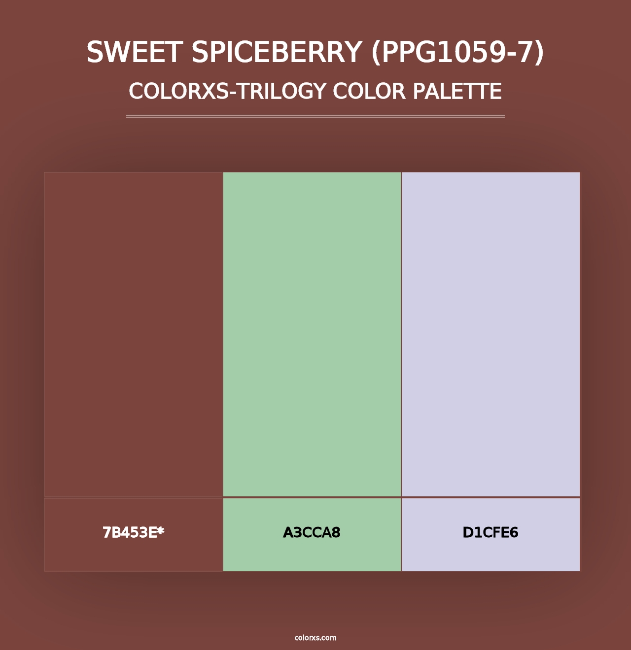 Sweet Spiceberry (PPG1059-7) - Colorxs Trilogy Palette