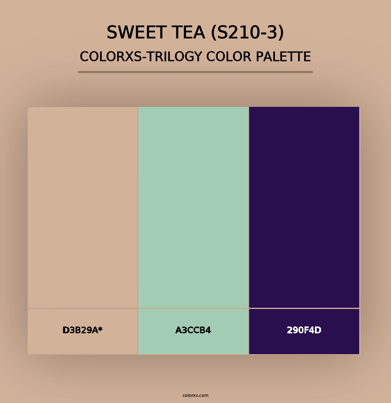 Sweet Tea (S210-3) - Colorxs Trilogy Palette