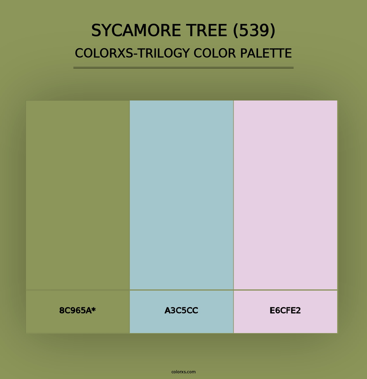 Sycamore Tree (539) - Colorxs Trilogy Palette