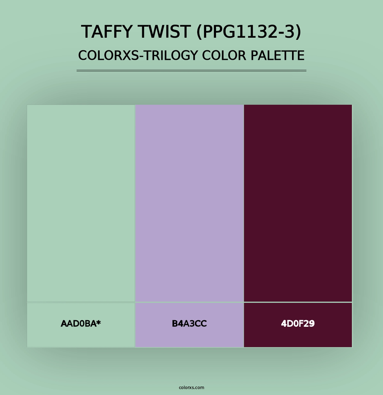 Taffy Twist (PPG1132-3) - Colorxs Trilogy Palette