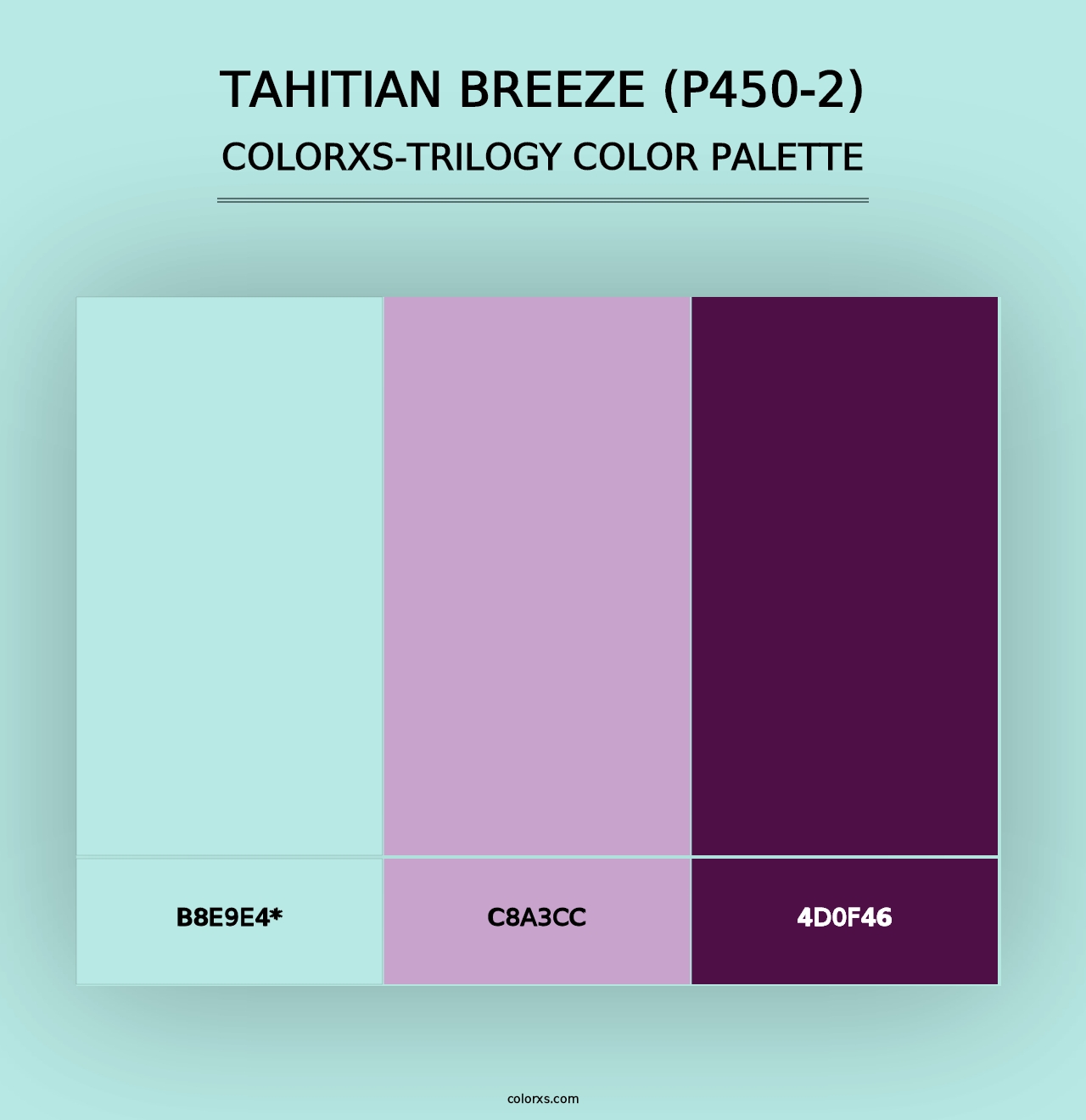 Tahitian Breeze (P450-2) - Colorxs Trilogy Palette