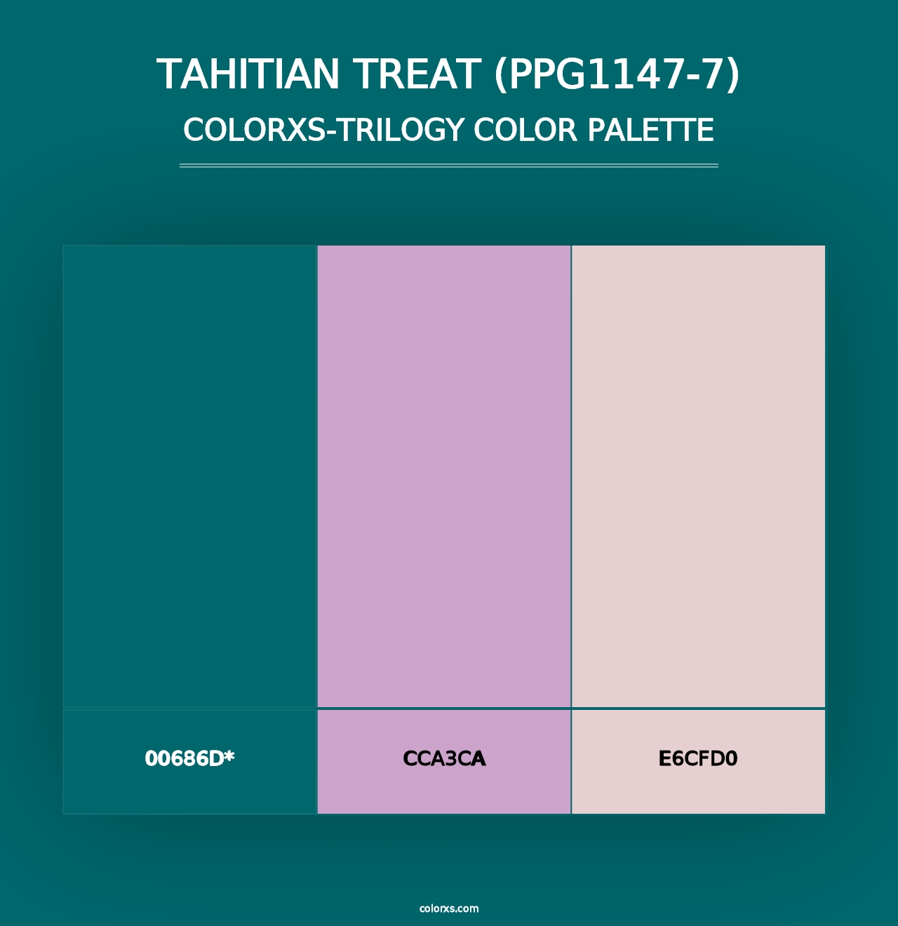 Tahitian Treat (PPG1147-7) - Colorxs Trilogy Palette