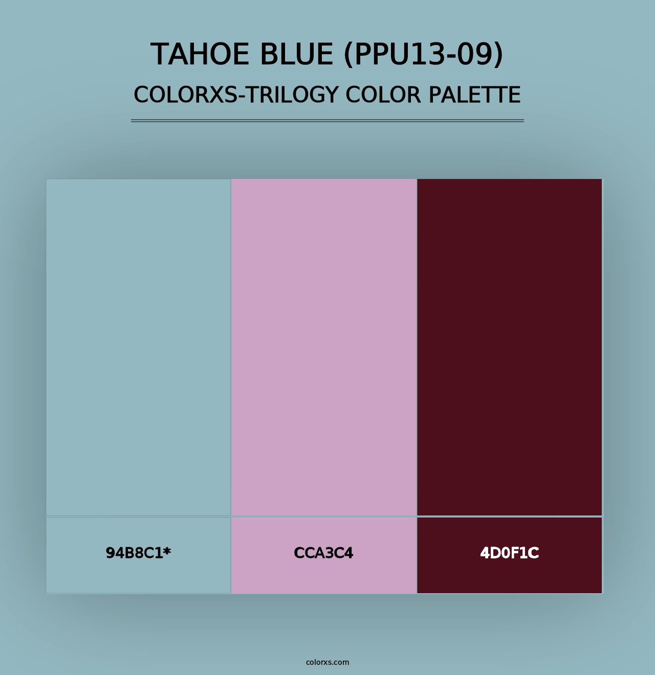 Tahoe Blue (PPU13-09) - Colorxs Trilogy Palette