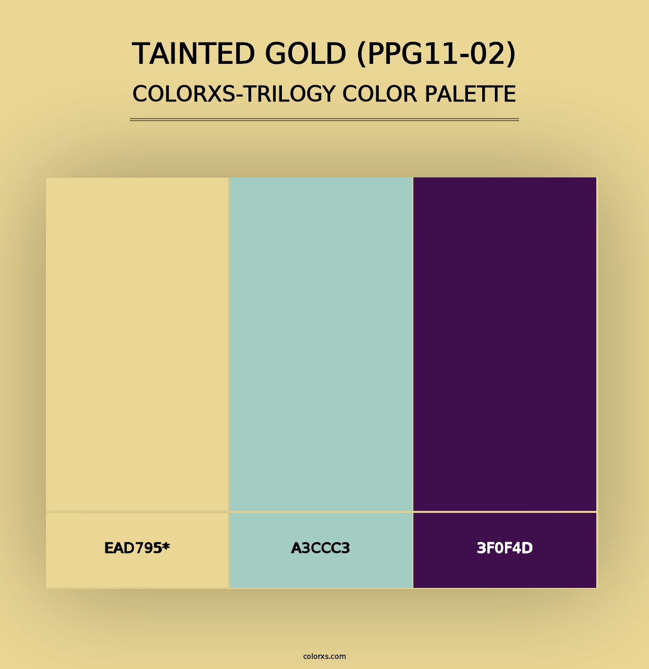 Tainted Gold (PPG11-02) - Colorxs Trilogy Palette