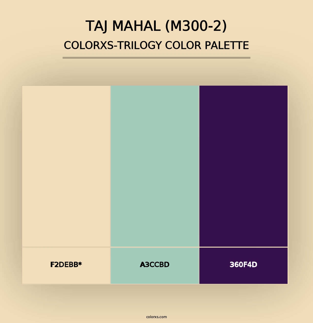 Taj Mahal (M300-2) - Colorxs Trilogy Palette