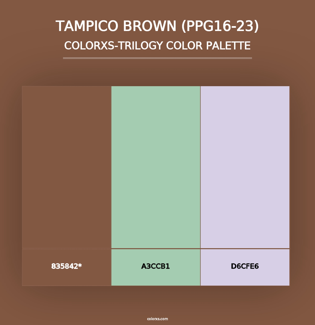 Tampico Brown (PPG16-23) - Colorxs Trilogy Palette