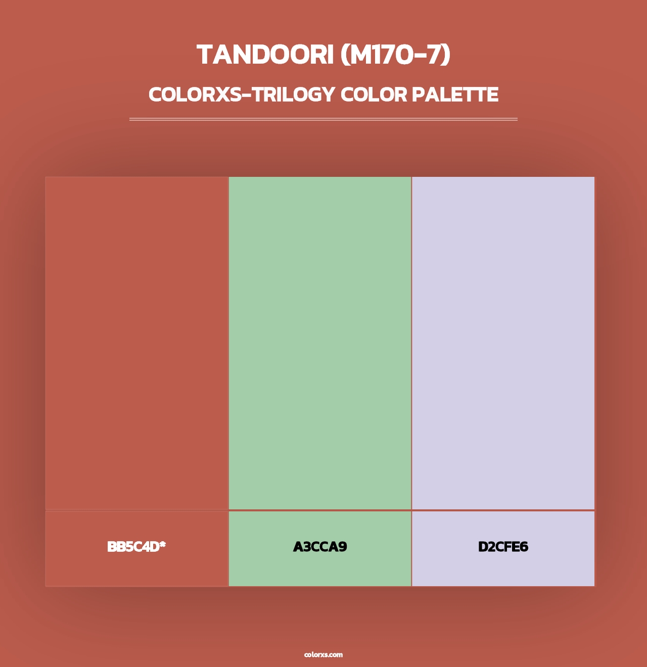 Tandoori (M170-7) - Colorxs Trilogy Palette