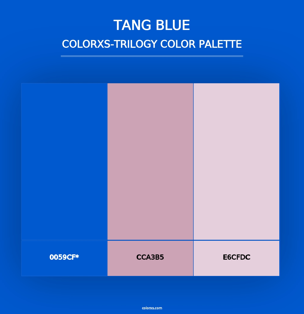 Tang Blue - Colorxs Trilogy Palette