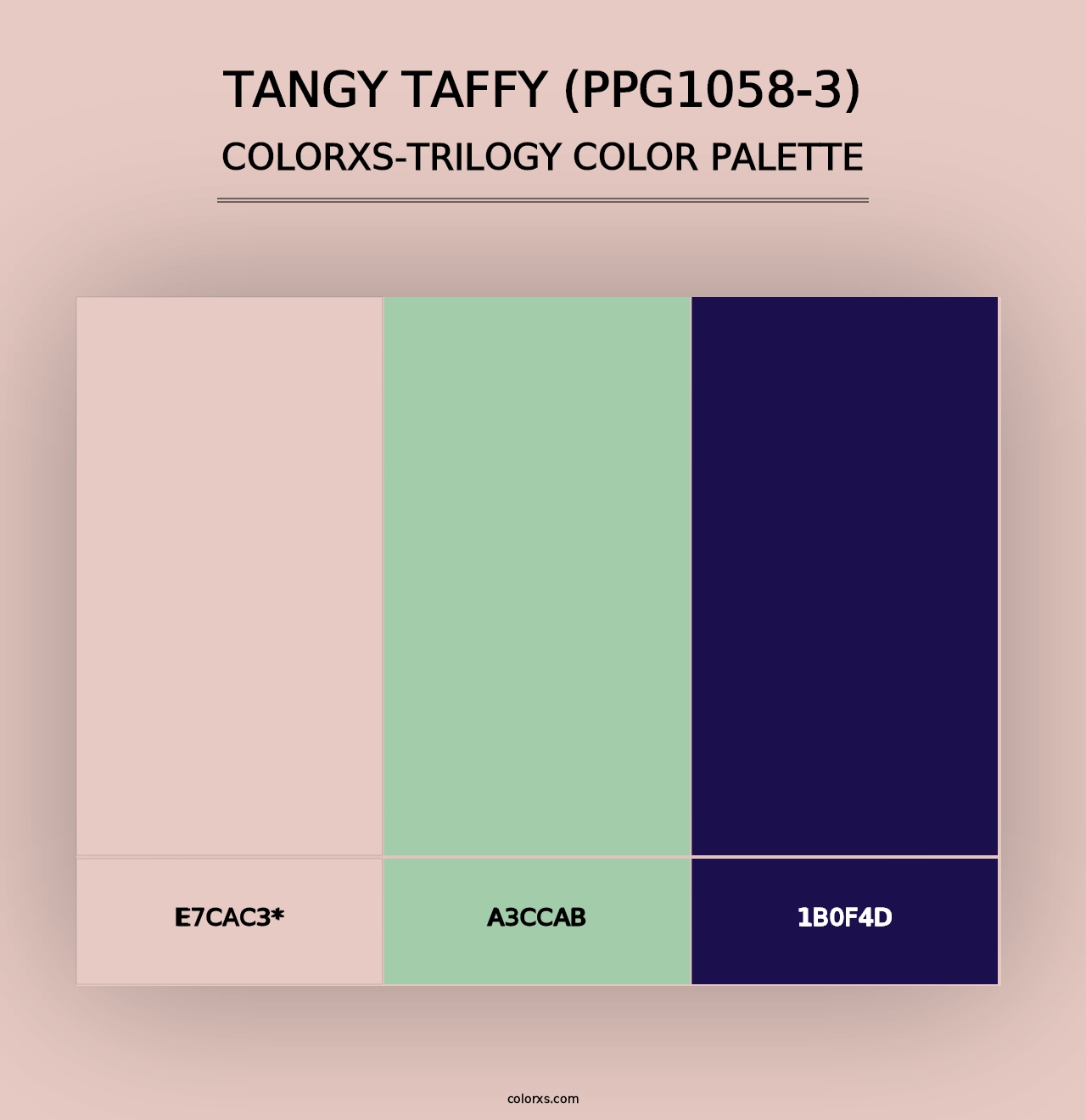 Tangy Taffy (PPG1058-3) - Colorxs Trilogy Palette