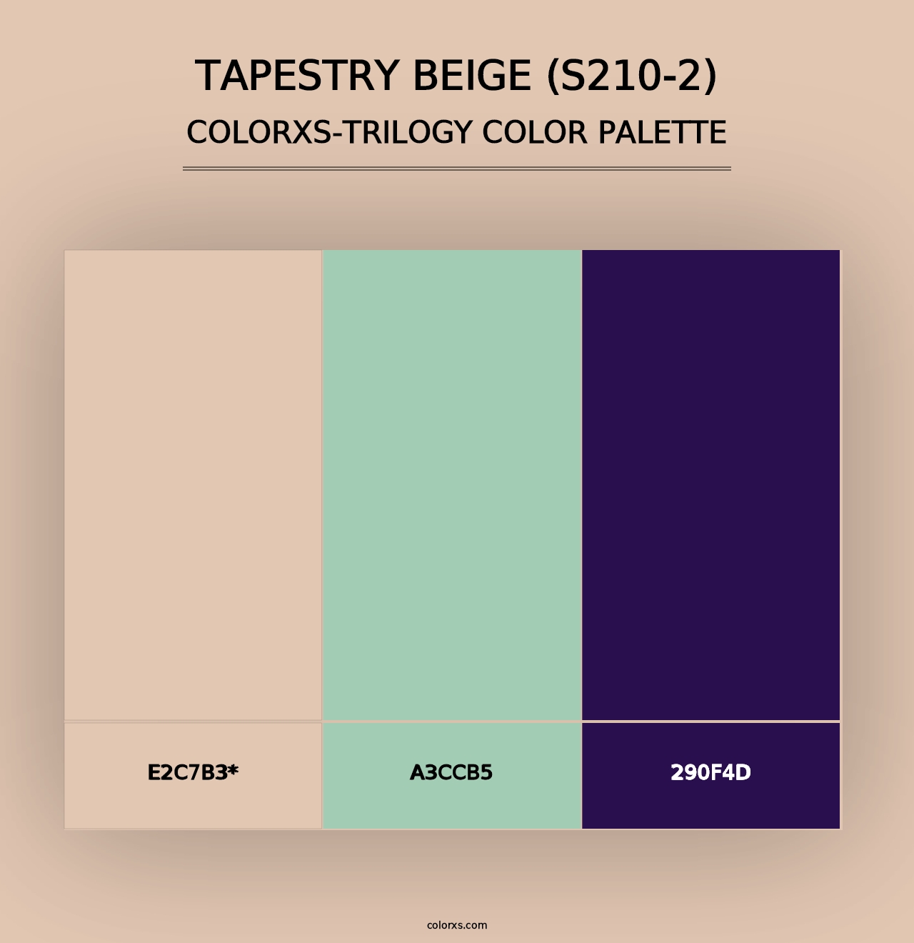 Tapestry Beige (S210-2) - Colorxs Trilogy Palette