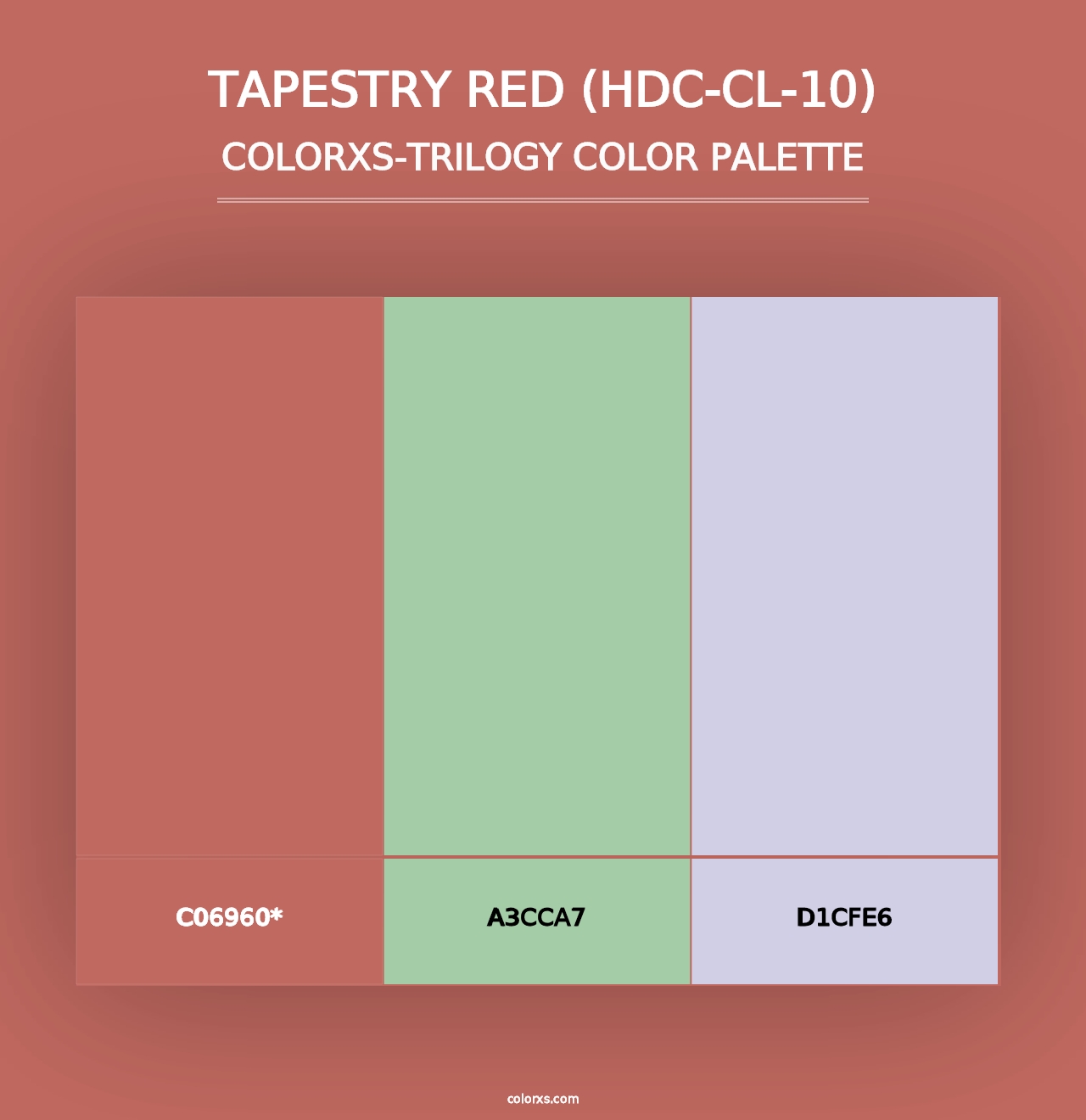 Tapestry Red (HDC-CL-10) - Colorxs Trilogy Palette