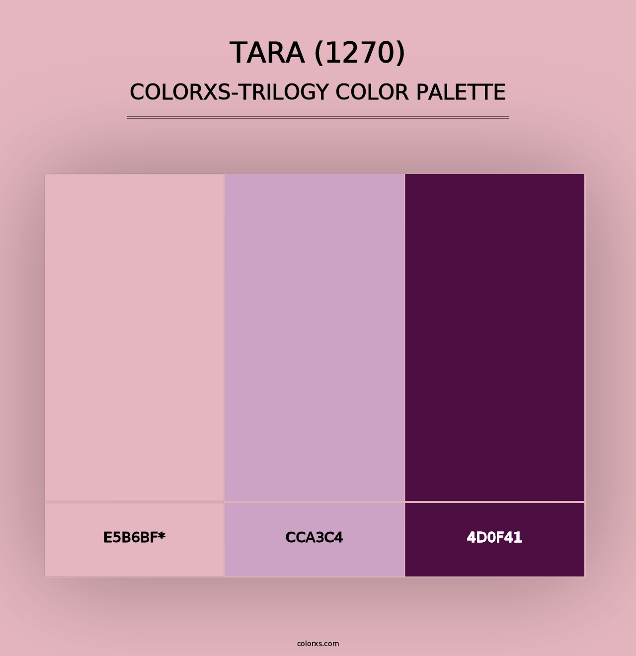 Tara (1270) - Colorxs Trilogy Palette