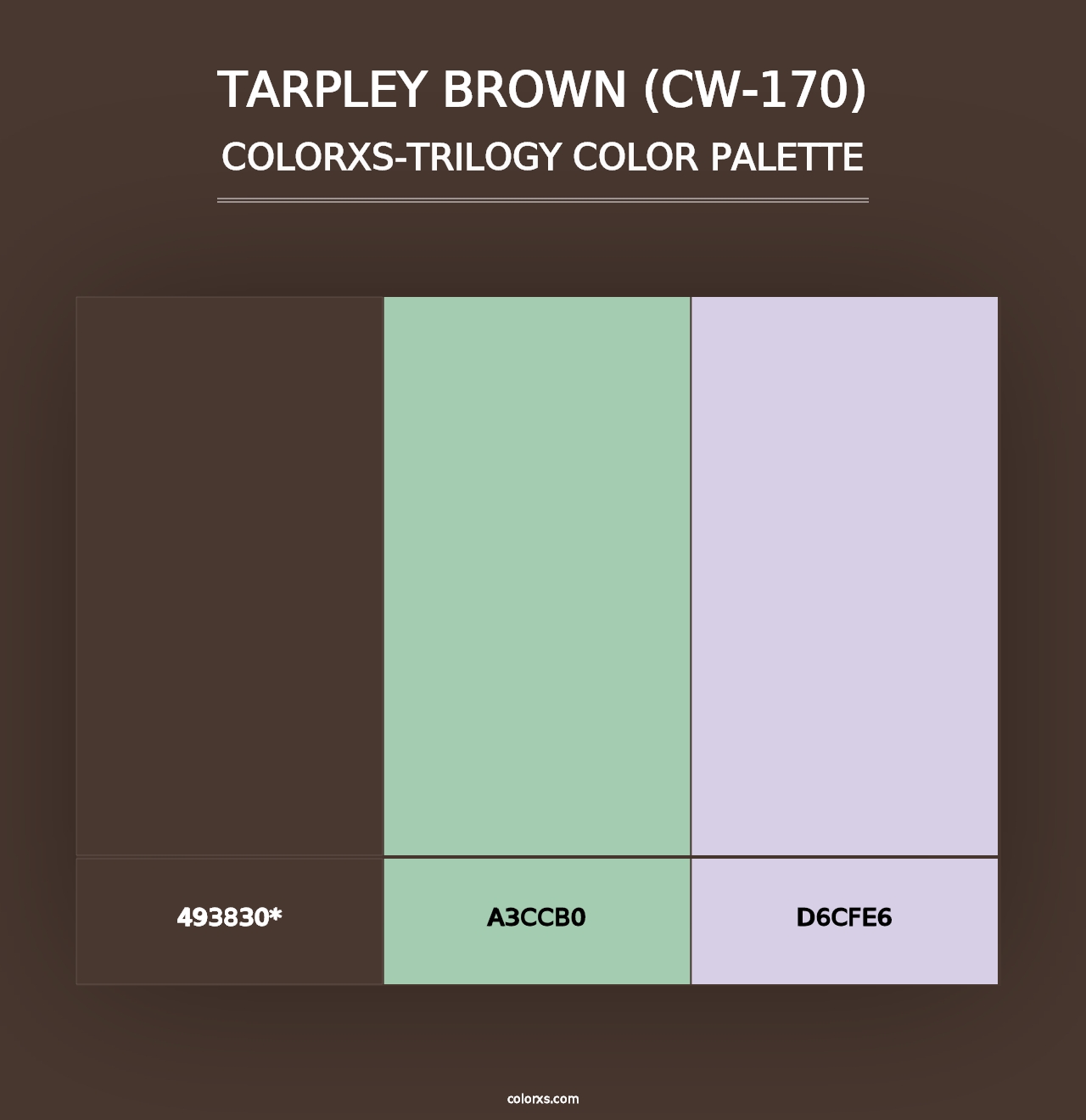 Tarpley Brown (CW-170) - Colorxs Trilogy Palette