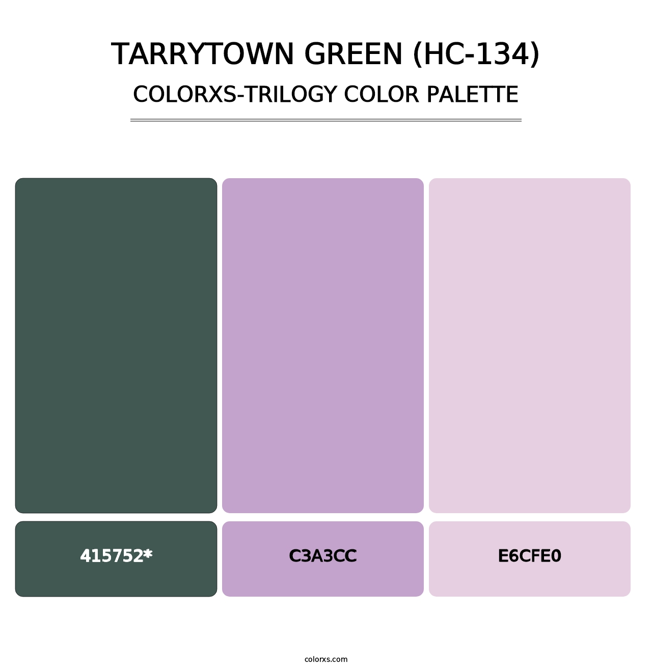 Tarrytown Green (HC-134) - Colorxs Trilogy Palette