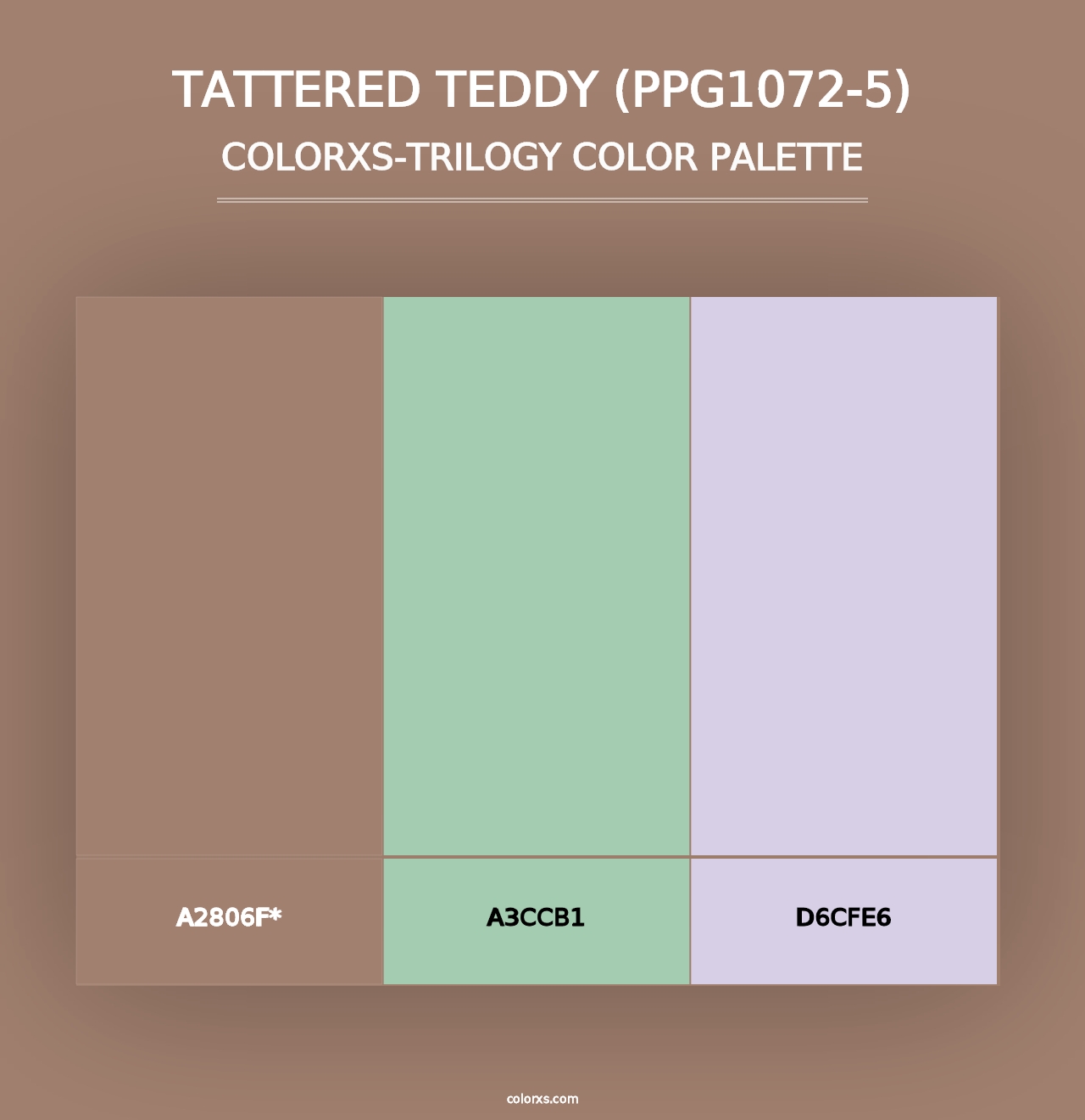 Tattered Teddy (PPG1072-5) - Colorxs Trilogy Palette