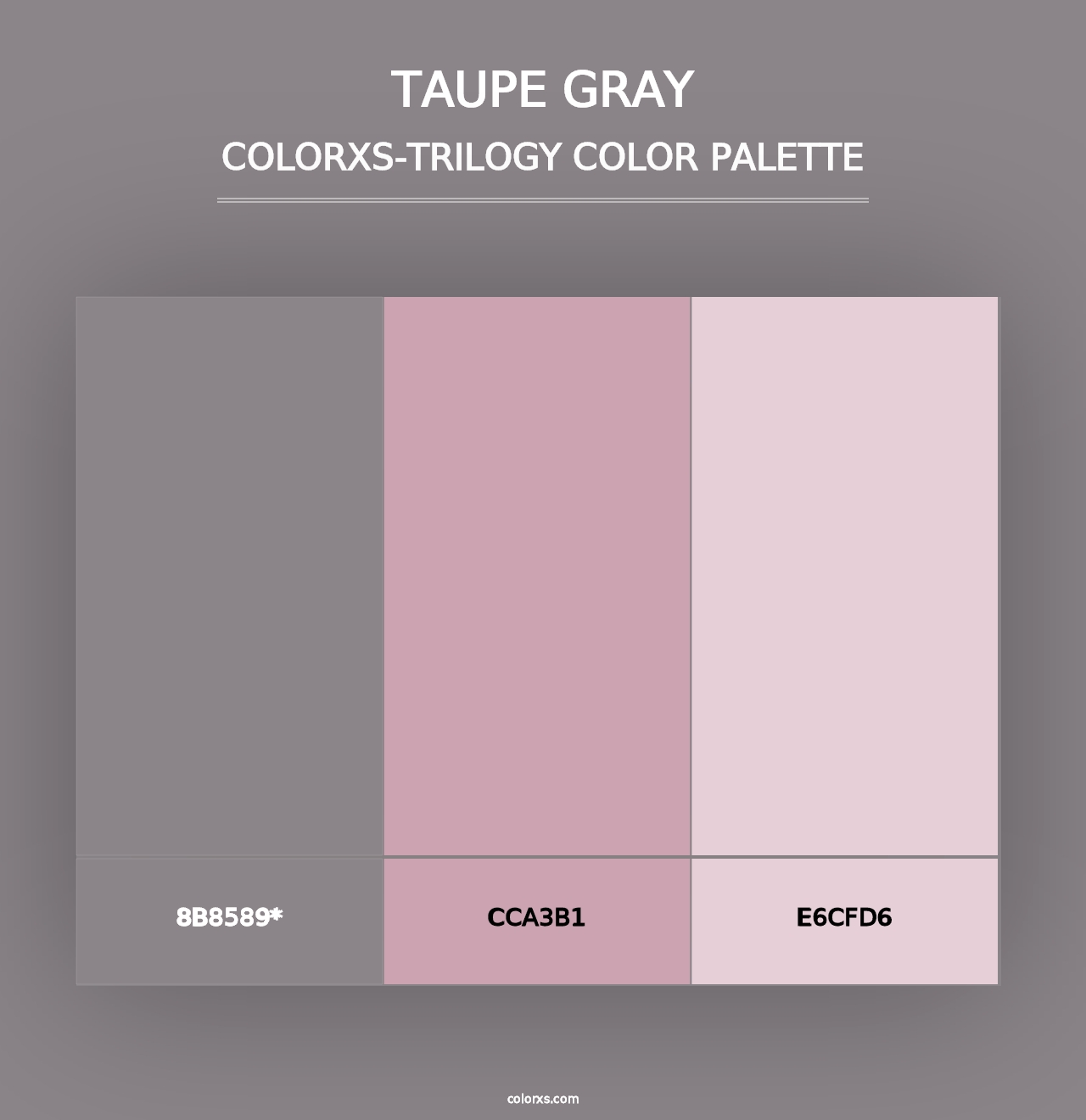 Taupe Gray - Colorxs Trilogy Palette