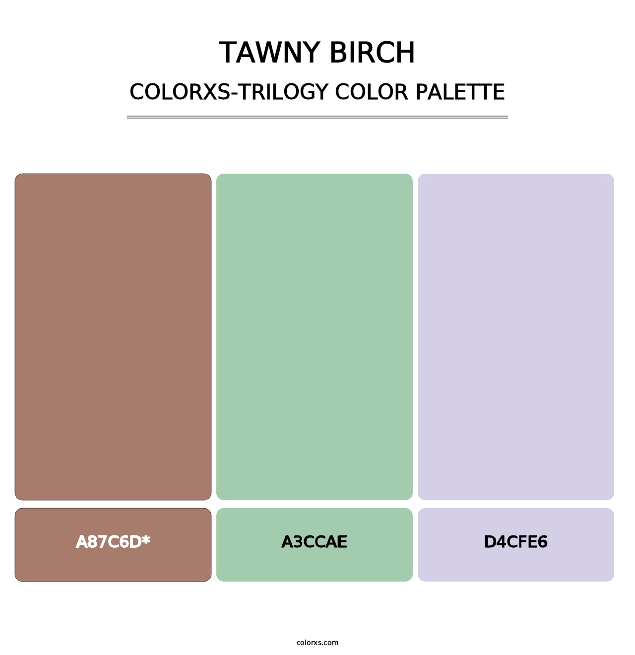 Tawny Birch - Colorxs Trilogy Palette