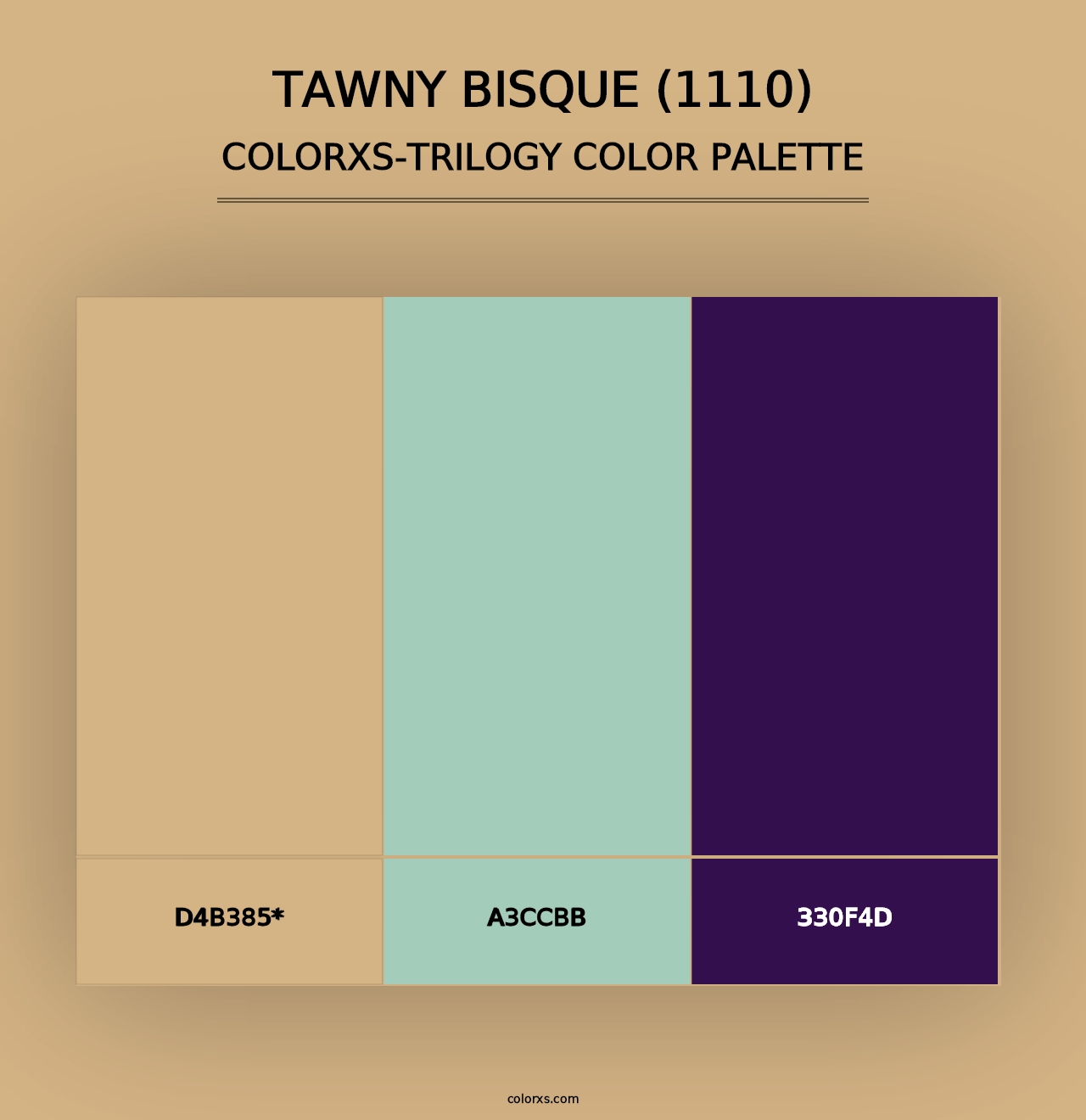 Tawny Bisque (1110) - Colorxs Trilogy Palette