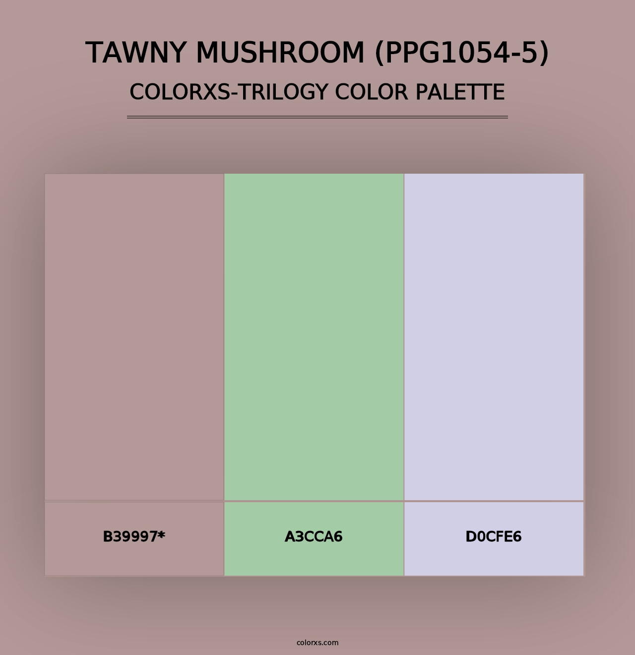 Tawny Mushroom (PPG1054-5) - Colorxs Trilogy Palette