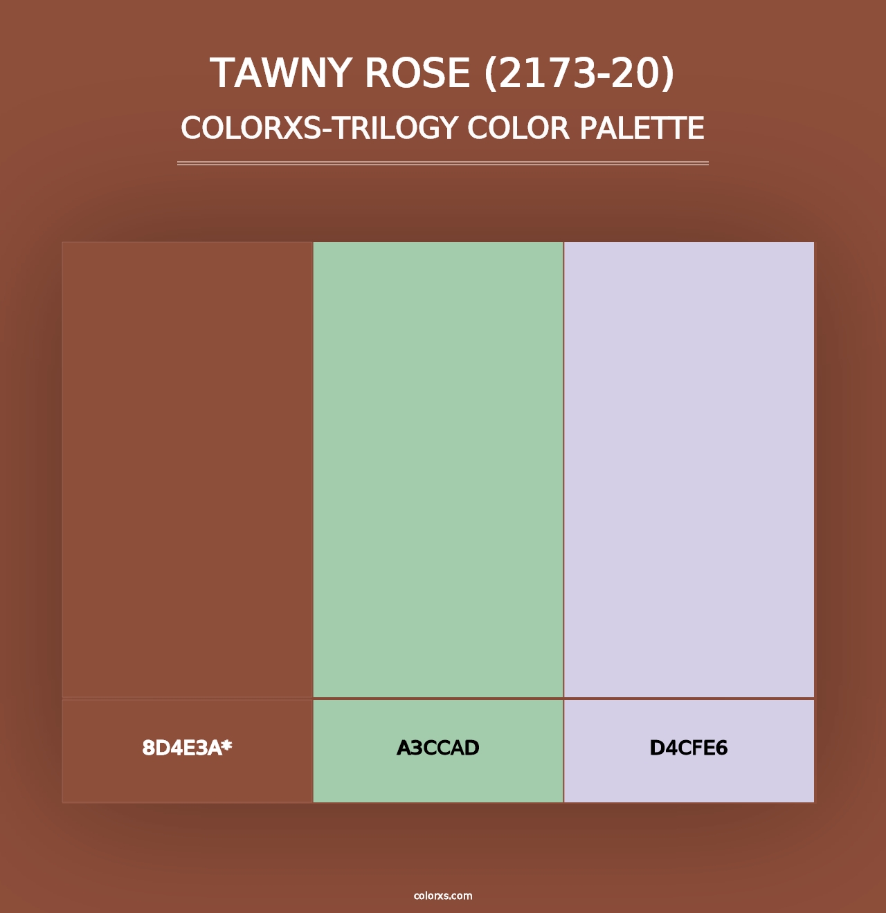 Tawny Rose (2173-20) - Colorxs Trilogy Palette