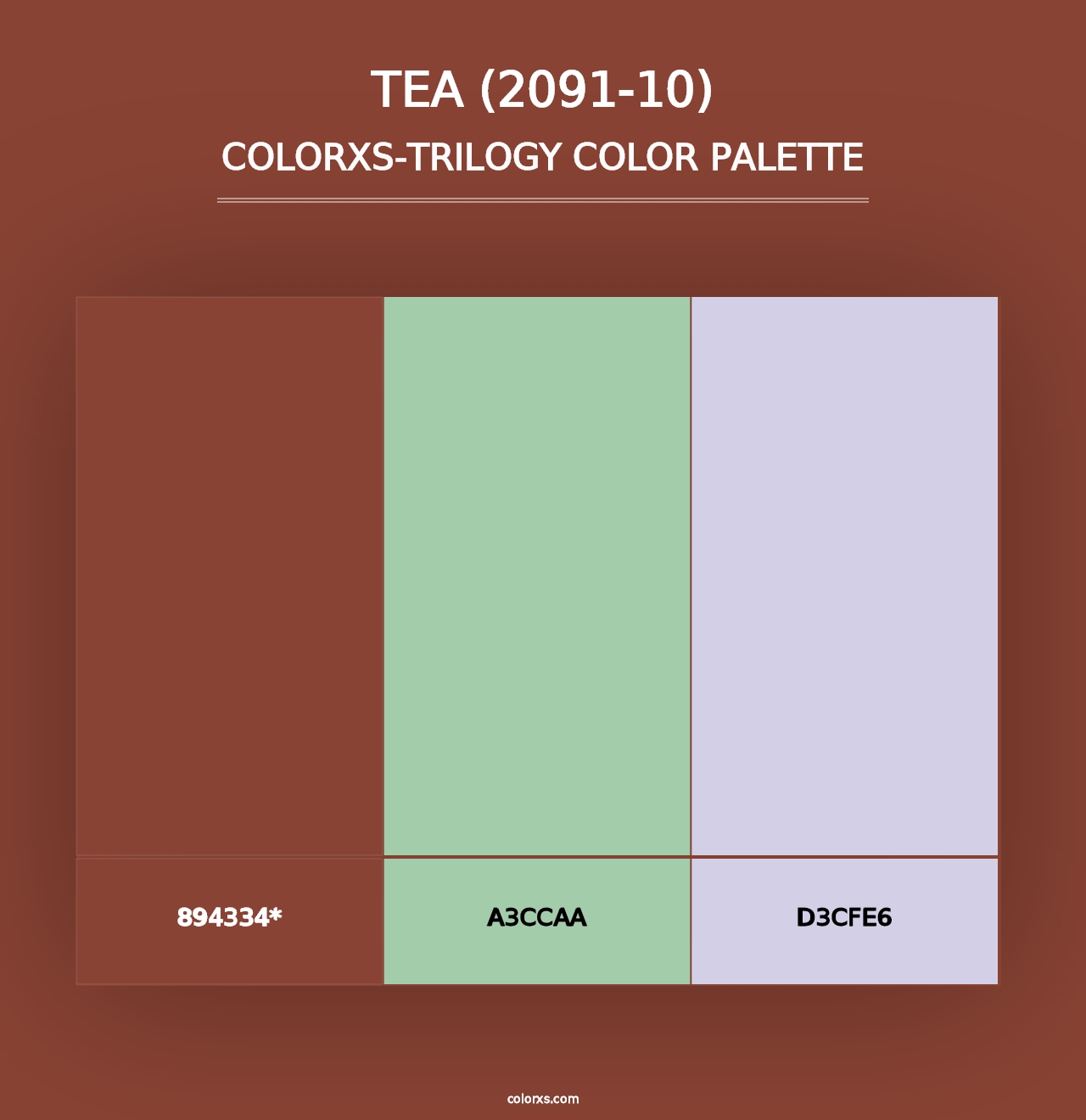 Tea (2091-10) - Colorxs Trilogy Palette