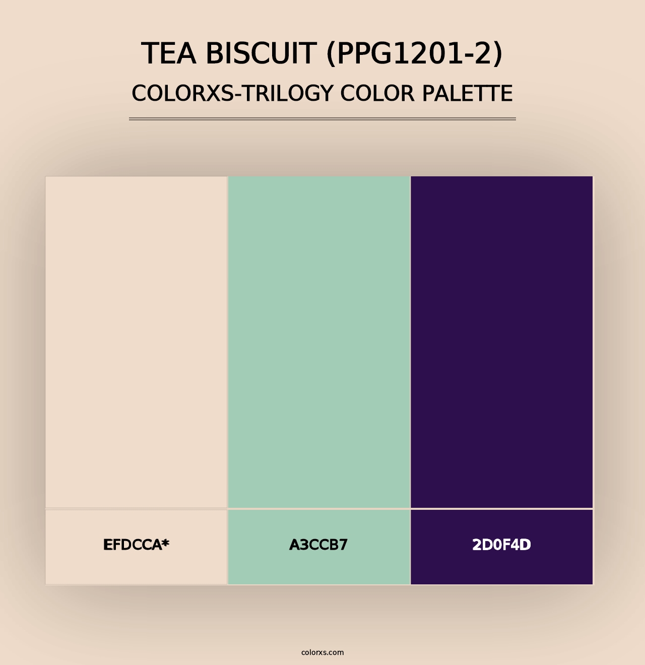 Tea Biscuit (PPG1201-2) - Colorxs Trilogy Palette