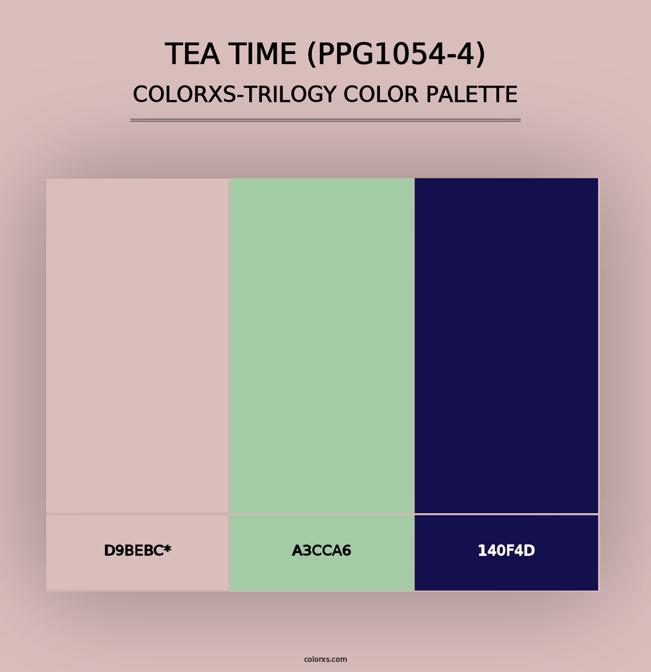 Tea Time (PPG1054-4) - Colorxs Trilogy Palette