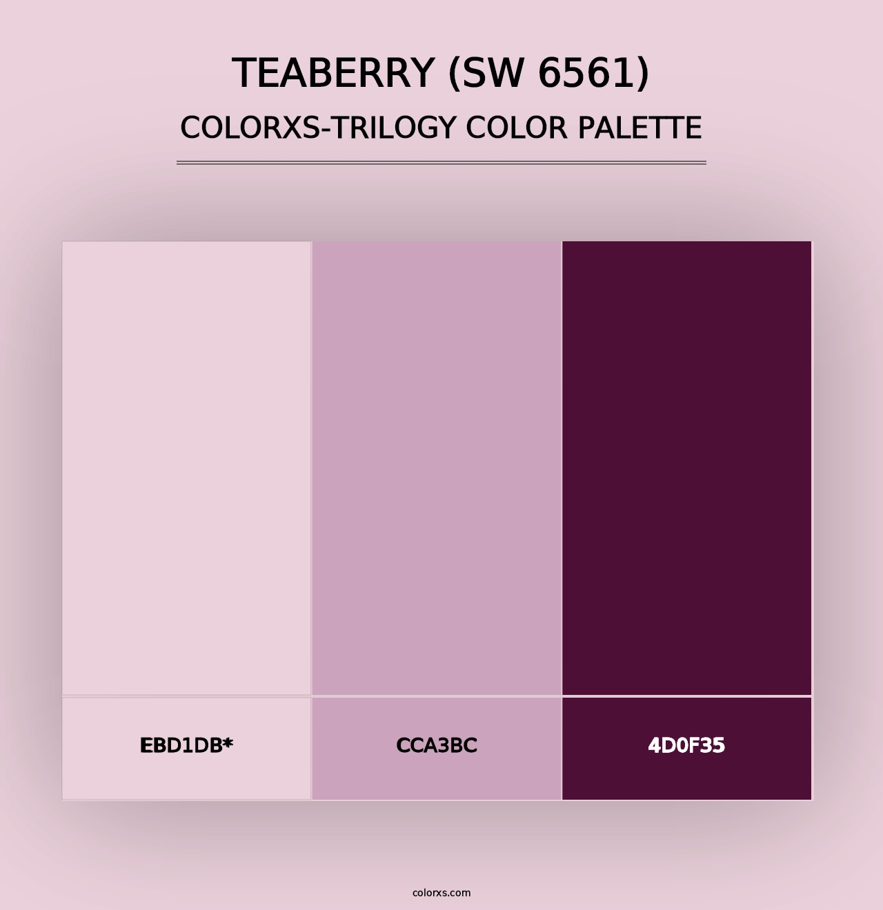 Teaberry (SW 6561) - Colorxs Trilogy Palette