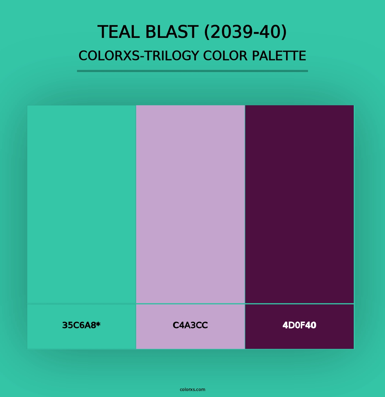 Teal Blast (2039-40) - Colorxs Trilogy Palette