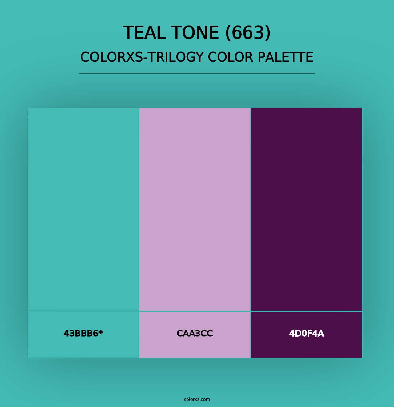 Teal Tone (663) - Colorxs Trilogy Palette